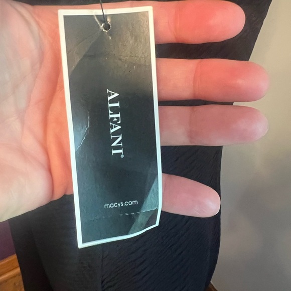 Alfani Little Black Dress with Front Neck to Hem Zipper NWT - Picture 6 of 9